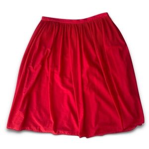 DKNYC Red Sheer Skirt • L